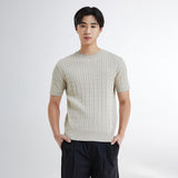 SPAO Men Short Sleeve Pullover SPKWE25C03 Light Beige