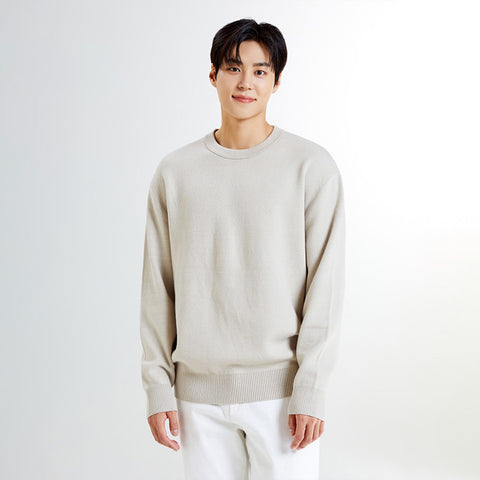 SPAO Men Long Sleeve Sweater SPKWE49M02 Brown