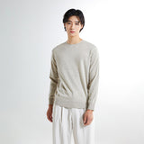 SPAO Men Long Sleeve Sweater SPKWE4TM01 Melange Gray