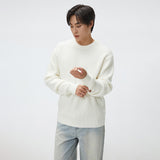 SPAO Men Long Sleeve Round Neck Sweater SPKWF11C01 Beige