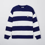 SPAO Men Long Sleeve Woody Stripe Pullover SPKWF11C51 Navy