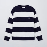 SPAO Men Long Sleeve Woody Stripe Pullover SPKWF11C51 Hunter