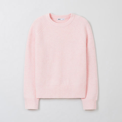 SPAO Women Long Sleeve Round Neck Pullover SPKWF11G01 Pink