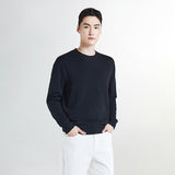 SPAO Men Long Sleeve Merino Pullover SPKWF12M01 Black