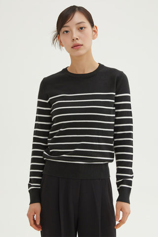 Women Long Sleeve Soft Yarn Round Neck Knitwear