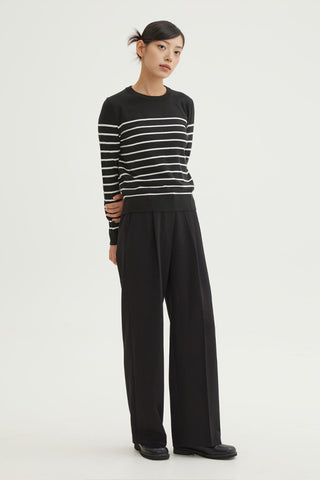 Women Long Sleeve Soft Yarn Round Neck Knitwear