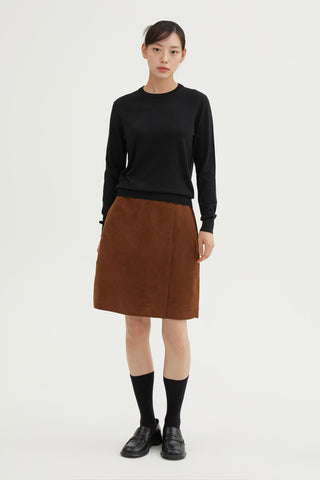 Women Long Sleeve Merino Round Neck Knitwear