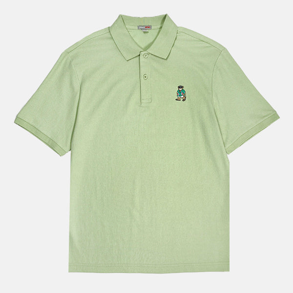 SPAO Men Short Sleeve Embroidery Polo Shirt SPLCD38C01
