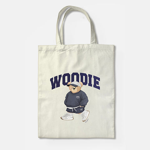 SPAO Unisex Woodie Tote Bag SPLCD39A01 Ivory