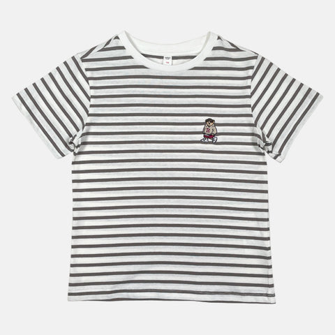 SPAO KIDS Short Sleeve Embroidery Stripe Tee SPLCE11K05