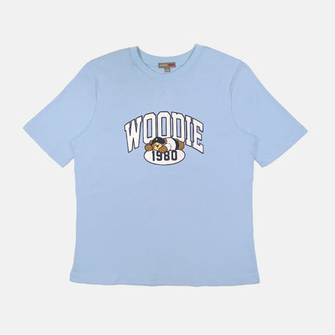 SPAO Women Short Sleeve Woodie Tee SPLCE25G02 Powder Blue