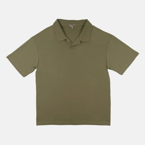 SPAO Men Short Sleeve Polo Tee SPLCE38C02 Dark Khaki