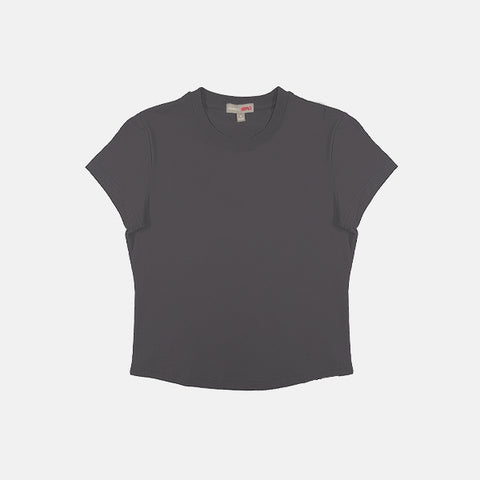 SPAO Women Short Sleeve Tshirt SPLCE38G01 Dark Grey