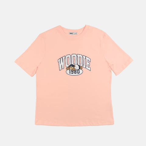 SPAO Women Short Sleeve Woodie Tee SPLCE4TG02 Off White