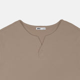SPAO Men Short Sleeve Waffle Tee SPLCF13C05 Light Khaki