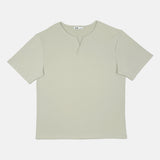 SPAO Men Short Sleeve Waffle Tee SPLCF13C05 Light Khaki