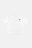 Women Short Sleeve Ribbon Tee