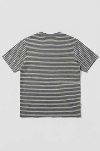 Men Short Sleeve Oversized Stripe Tee