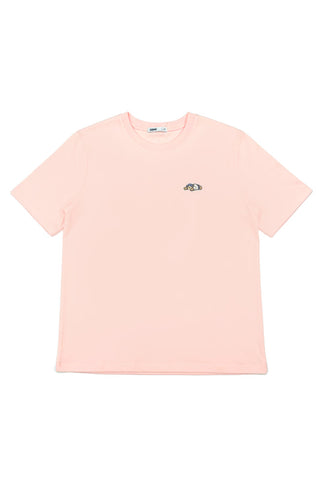 Women Short Sleeve Woodie Oversized Tee