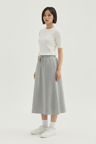 Women Knit Maxi Skirt