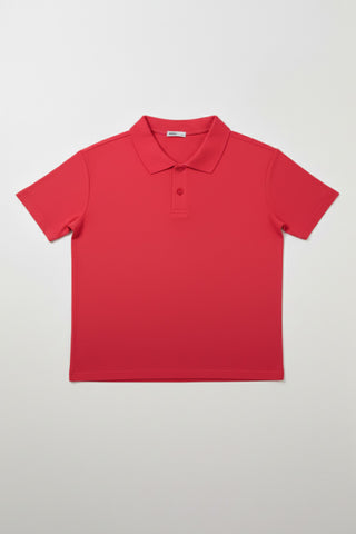 Women Short Sleeve Oversized Polo Tee