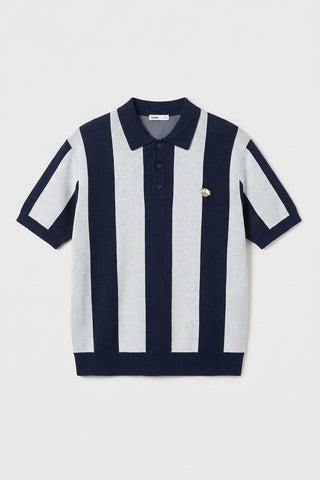 Men Short Sleeve Woodie Collar Pullover - Off White