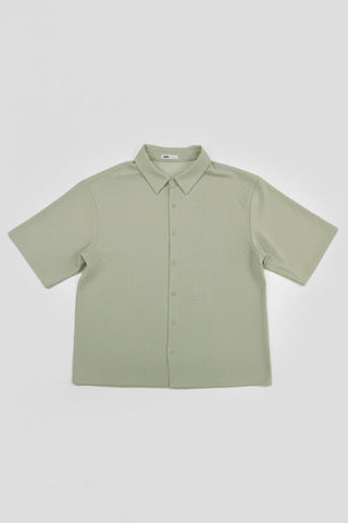 Men Short Sleeve Shirts - Olive Green