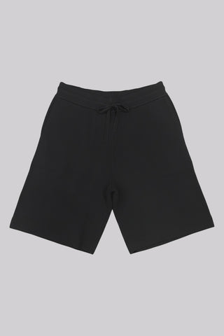 Men Banding Yarn Knit Shorts