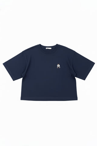 Women Short Sleeve Oversized Woodie Tee