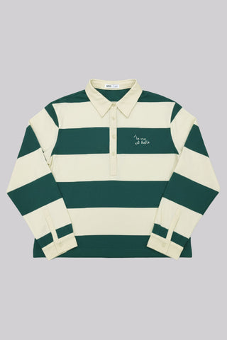 Women Long Sleeve Oversized Polo Tee