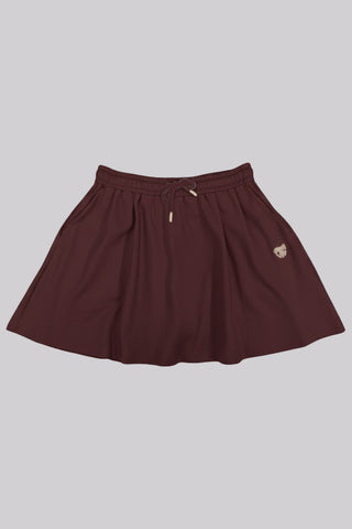 Women Banding Skorts - Dark Burgundy