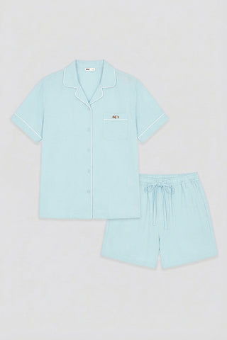 Unisex Short Sleeve Woodie Pajamas