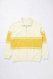 Men Long Sleeve Half Zip-Up Collar Pullover