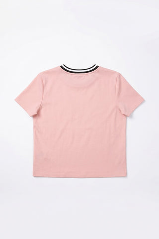 Women Short Sleeve Graphic Baby Tee