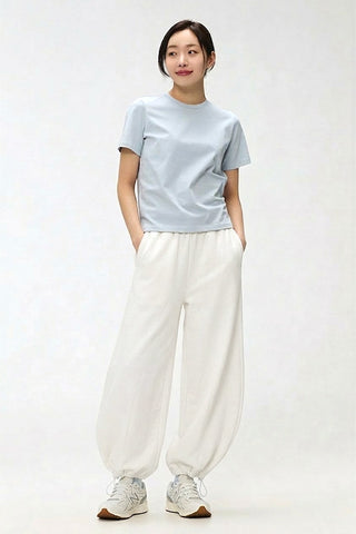 Women Long Knit Barrel Pants