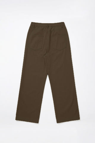 Women Long Twill Wide Leg Pants