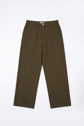 Women Long Twill Wide Leg Pants