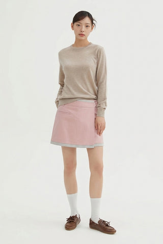 Women Woven Mini Skirt