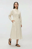 Women Long Sleeve Stripe Dress