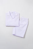 SPAO Men Short Sleeve Seersucker Pajamas SPLOE37A10 Light Purple