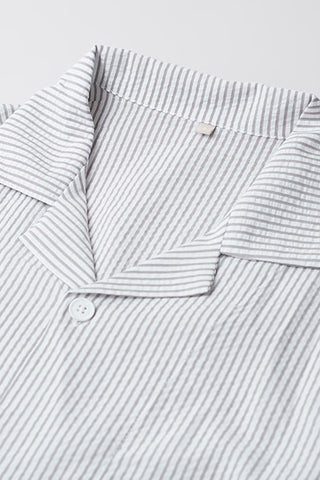 Men Short Sleeve Seersucker Pyjamas