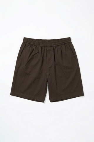 Men Easy Banding Plain Short - Brown