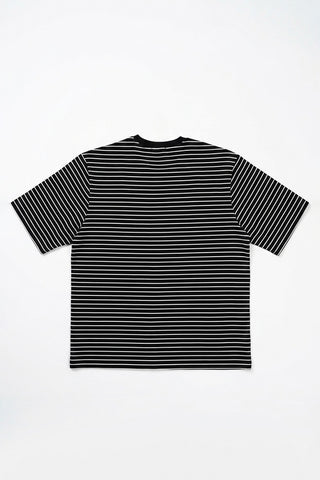 Men Short Sleeve Oversized Stripe Athletic Tee