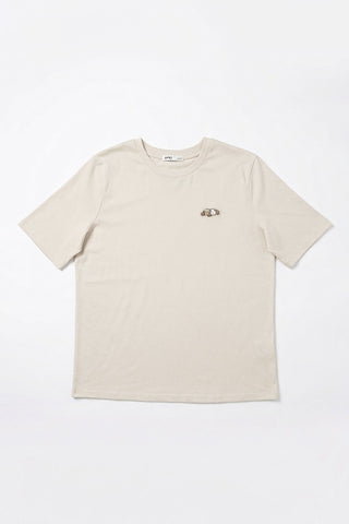 Women Short Sleeve Woodie Oversized Graphic Tee
