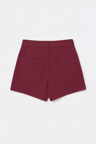 Women Knit Plain Shorts