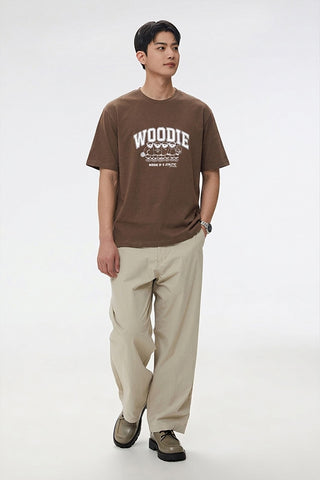 Men Short Sleeve Woodie Tennis Tee