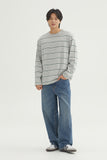Men Long Sleeve Stripe Tee