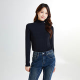 SPAO Women Long Sleeve Turtle Neck Tee SPLWE4TG03 Oatmeal