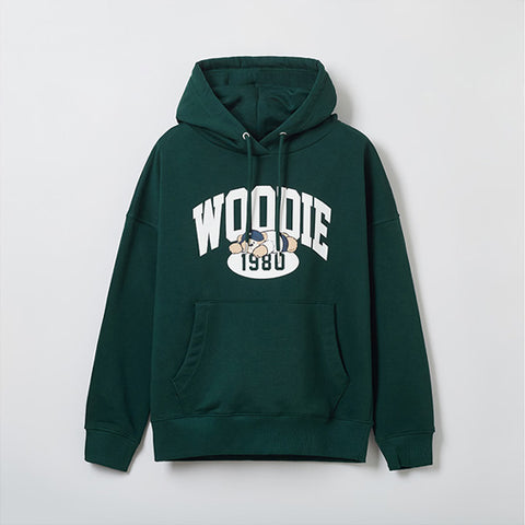 SPAO Women Long Sleeve Woodie Hoodie SPMHE49G51 Hunter