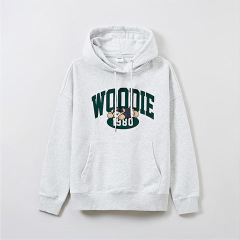 SPAO Women Long Sleeve Woodie Hoodie SPMHE49G51 Light GR